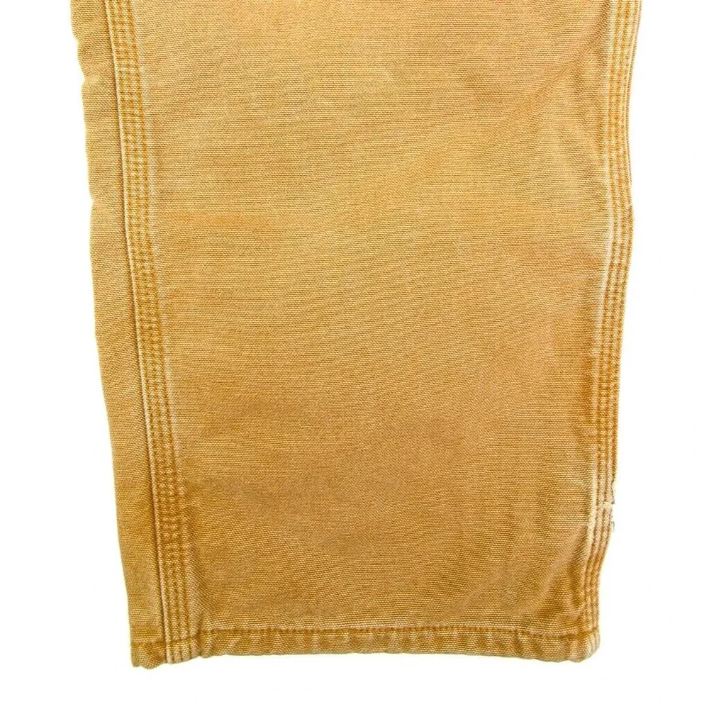 Carhartt Original Dungaree Fit Cargo Work Pants Canvas Tan Size 38 X 32